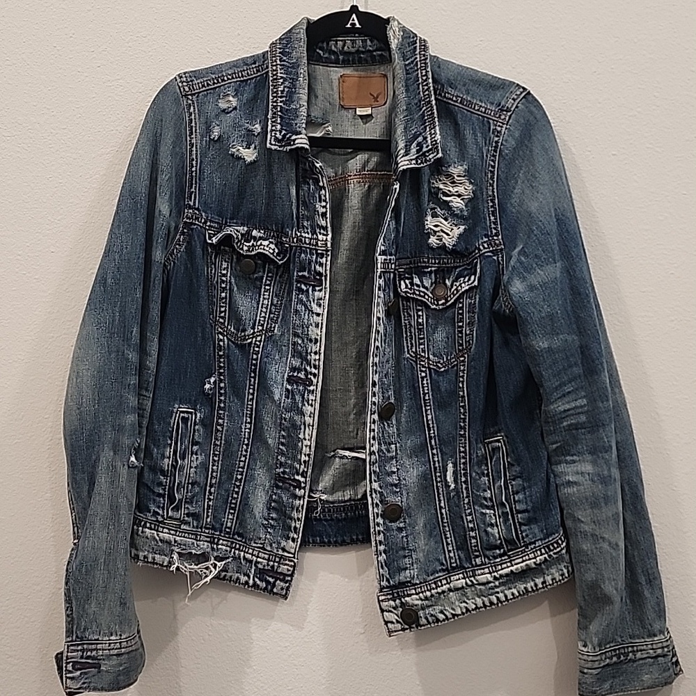 American Eagle Outfitters Classic Blue Denim Jacket